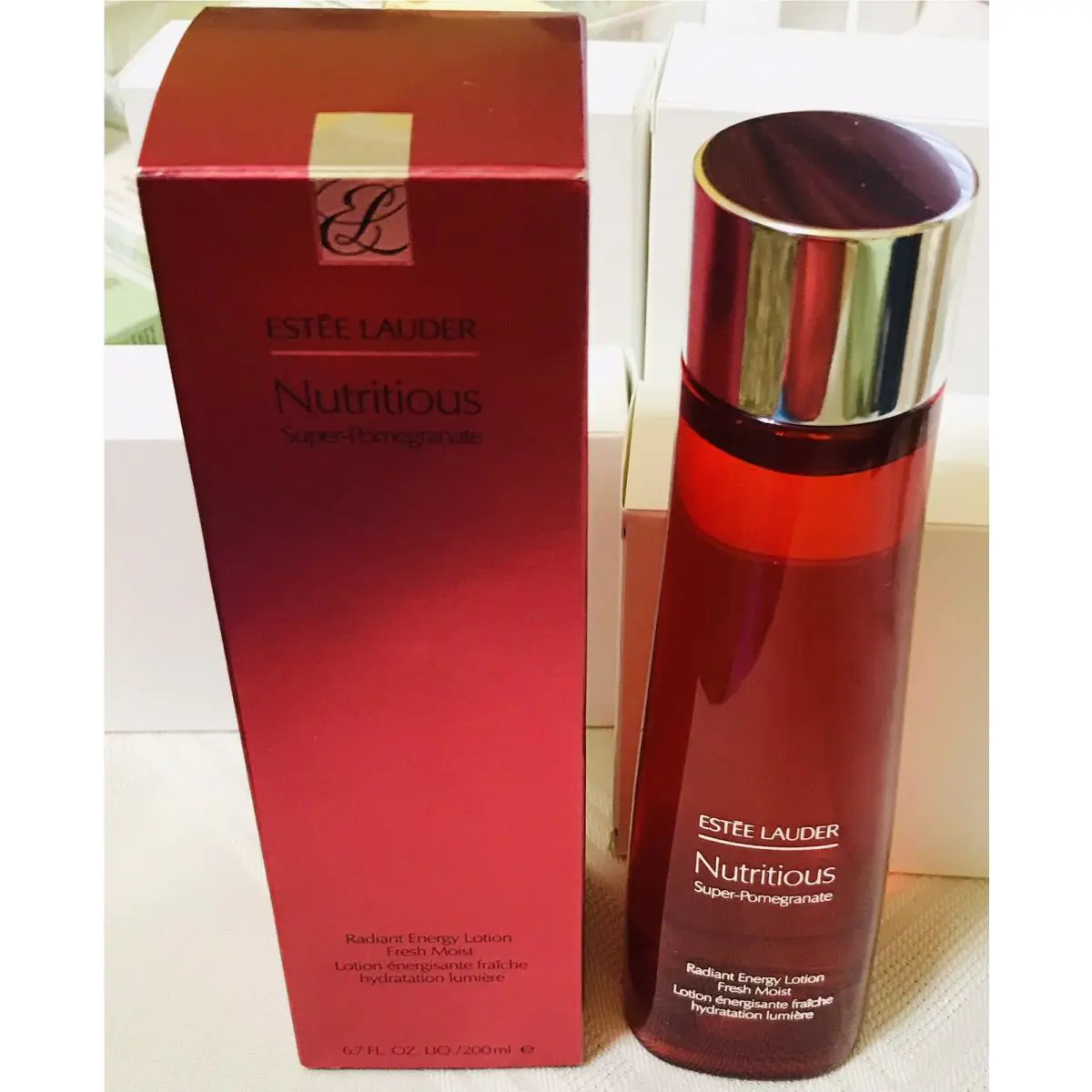 Estee Lauder Nutritious Super Pomegranate Radiant Energy Lotion - 6.7 OZ /200 ML