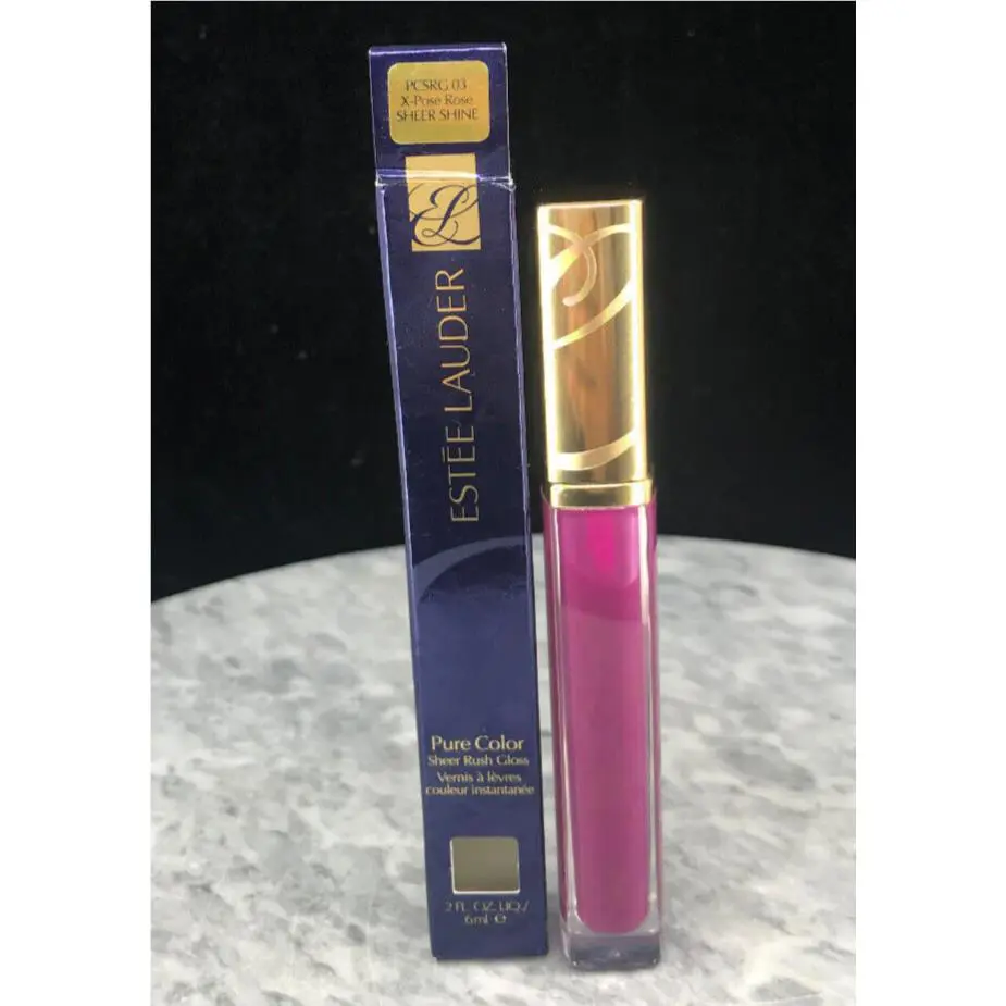 Estee Lauder Gloss Pure Color 03 X Pose Rose Sheer Shine 0.2 oz