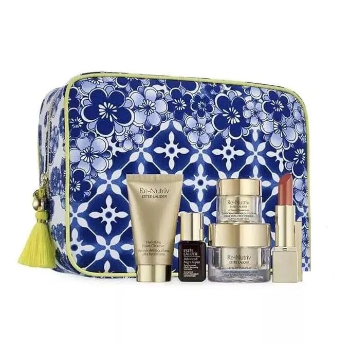 Estee Lauder Re-nutriv Ultimate Diamond Skincare + Makeup 6 Pcs Gift Set
