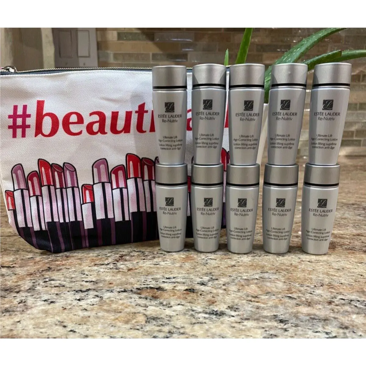 10x Estee Lauder Re-nutriv Ultimate Lift Age-correcting Lotion 1oz/30ml + Gift