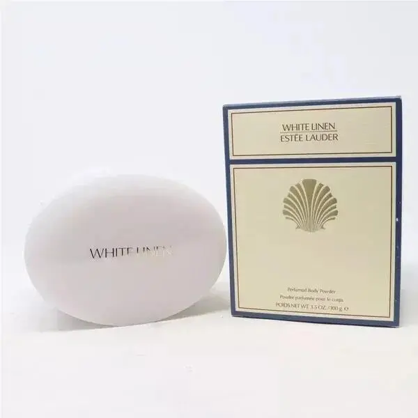 White Linen By Estee Lauder Perfumed Body Powder 3.5 oz/100 g Full Size Box