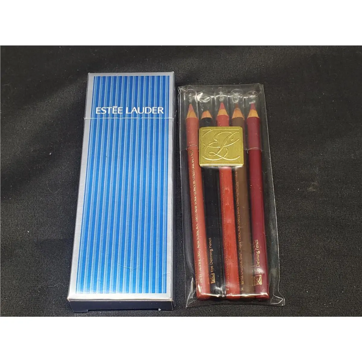 5 Estee Lauder Lip 3 Eye 2 Defining Pencils In Box