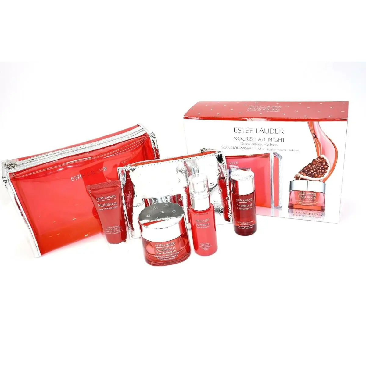 Estee Lauder Nutritious Super-pomegranate 6-Piece Skin Care Set Rare
