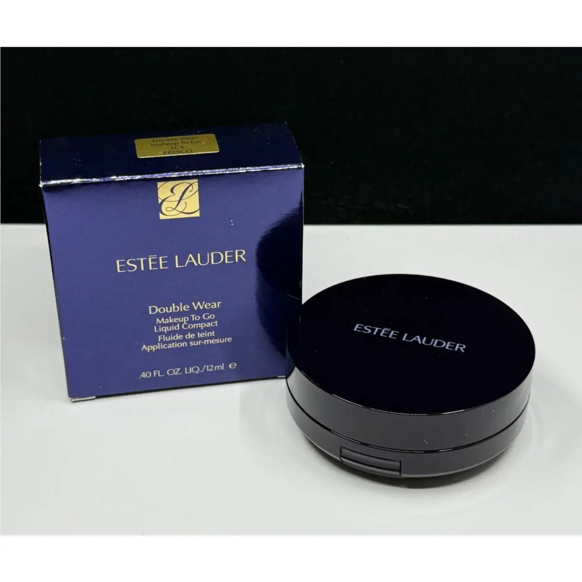 Estee Lauder Double Wear Makeup To Go Liquid Compact 2C3 Fresco 0.40 oz