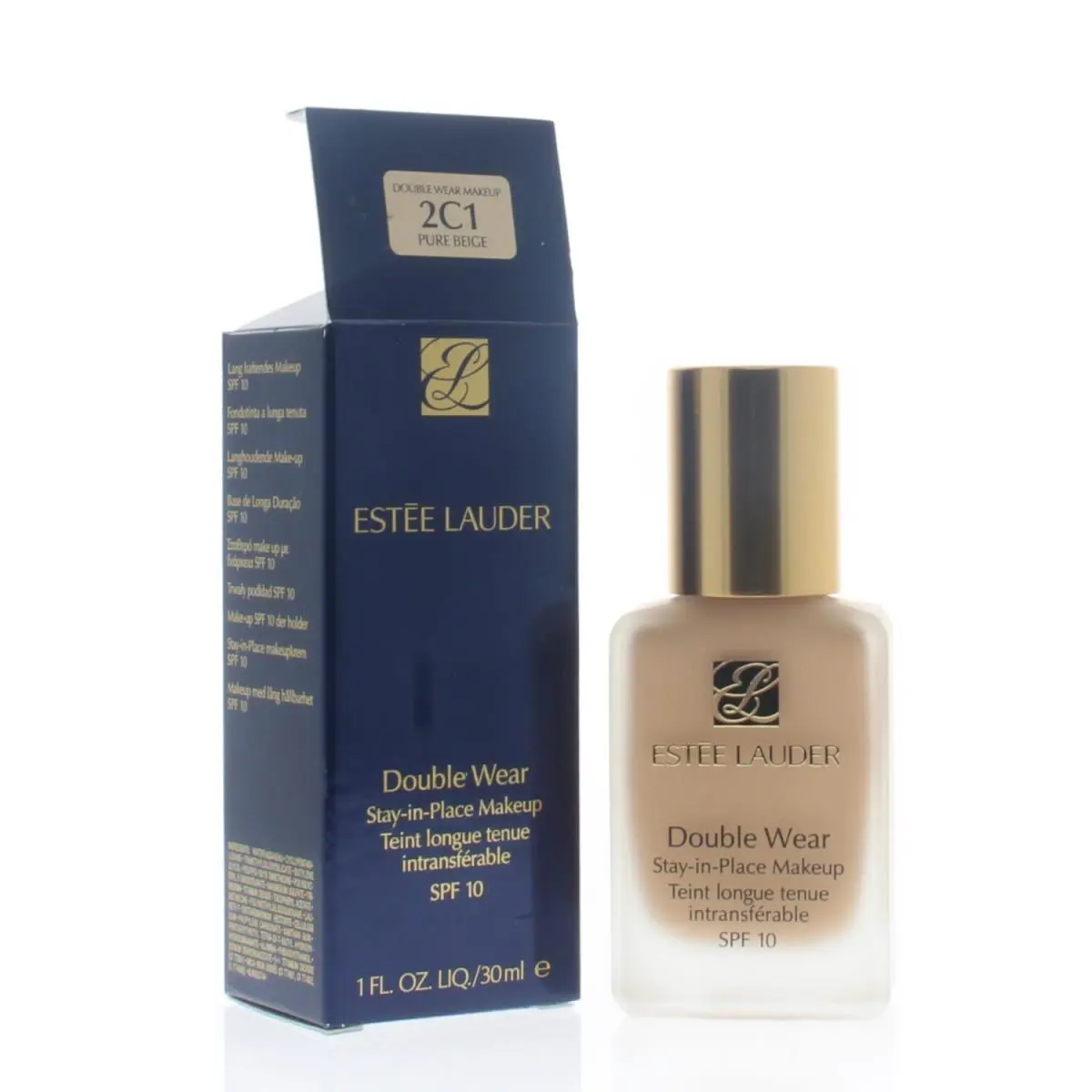 Estee Lauder Double Wear Stay-in Place Makeup Spf 10 2C1 Pure Beige 30ml/1oz - Beige