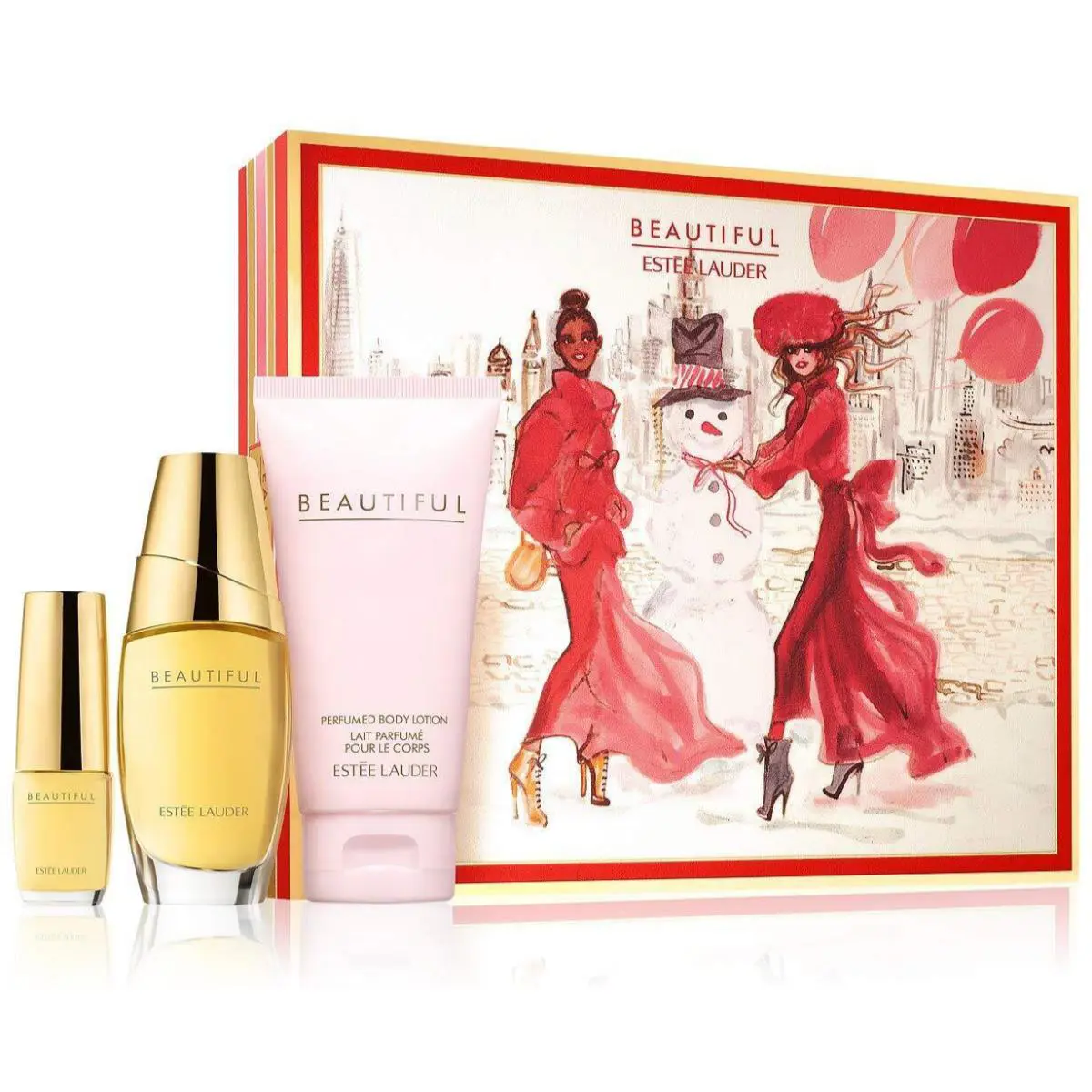 Beautiful Estee Lauder Women 3pc Set 2.5 oz Edp + 3.4 Lotion + .2 oz Travel