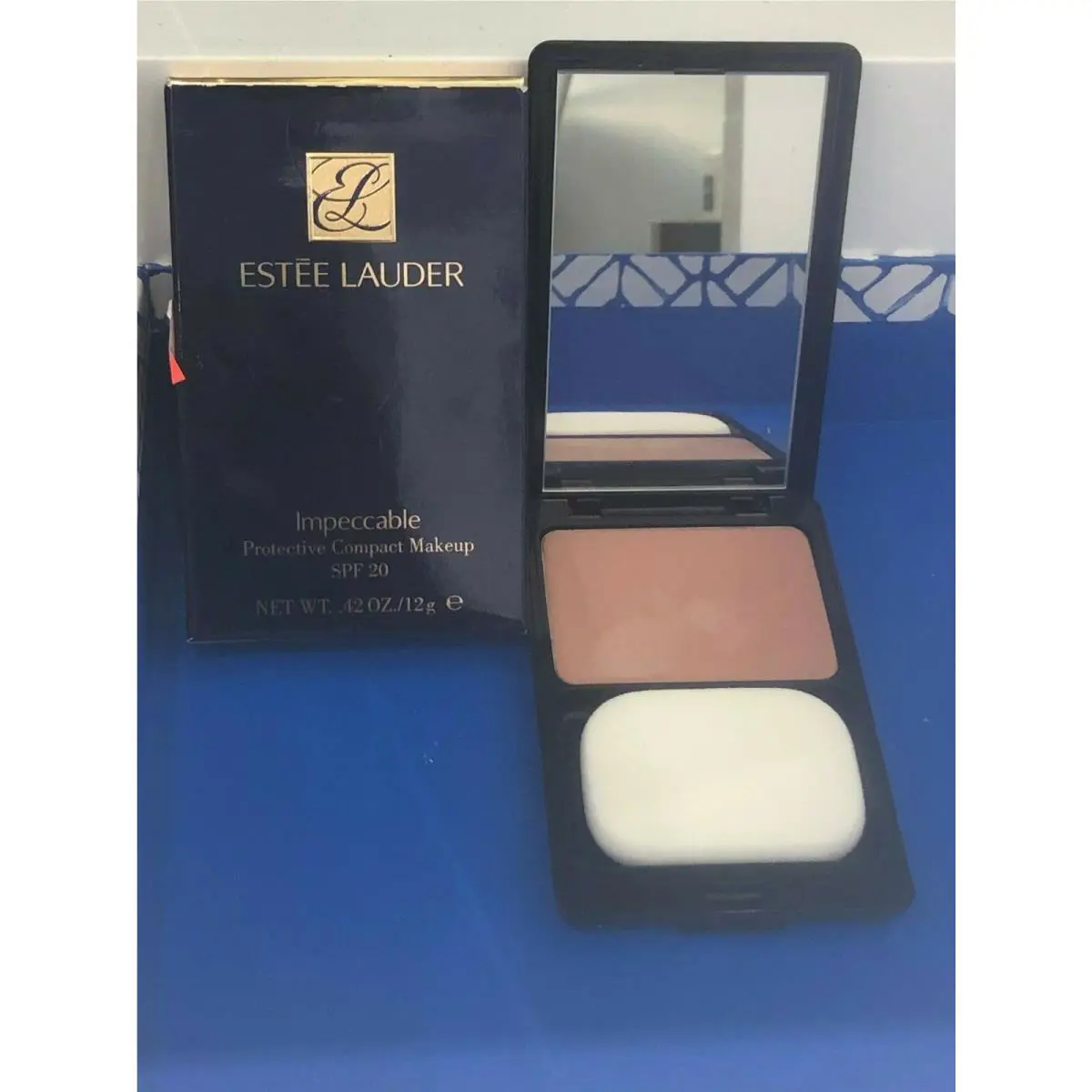 Estee Lauder Impeccable Protective Compact Makeup SPF20 06-VANILLA 0.42OZ/12g