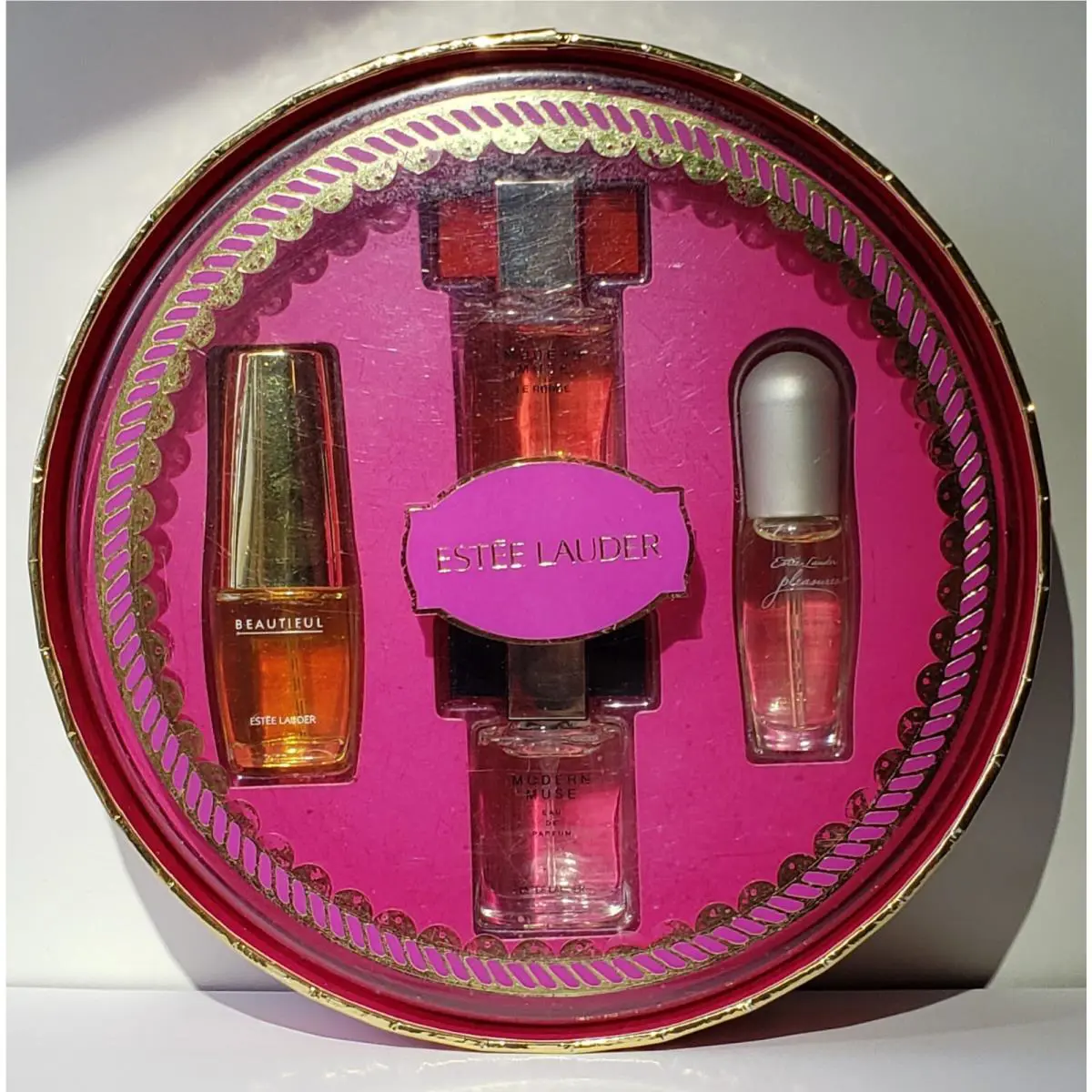 Estee Lauder 4 Piece Fragrance Treasures Spray Perfume Set Edp`s 0.14+ 0.16 oz