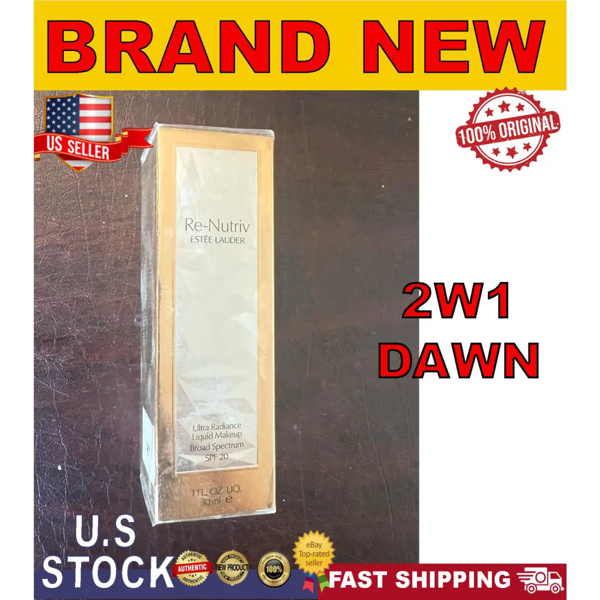 Estee Lauder Re-nutriv Ultra Radiance Spf 20 Liquid Makeup 30mL - 2W1 Dawn