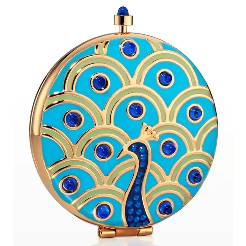 Estee Lauder Monica Rich Kosann Posh Peacock Perfecting Setting Powder Compact by Estée Lauder