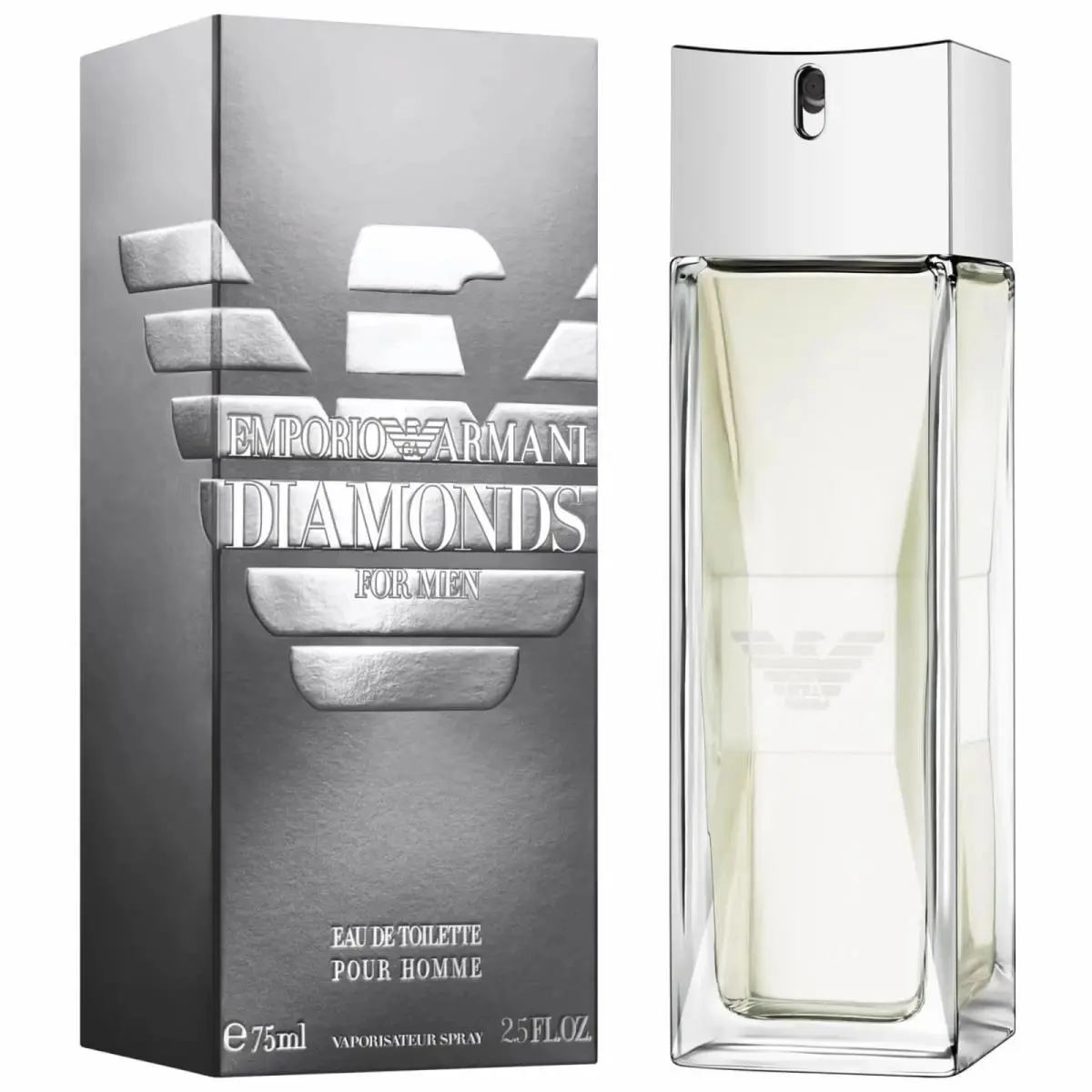 Emporio Armani Diamonds 2.5oz Men`s Eau de Toilette Spray by Giorgio Armani 75ml