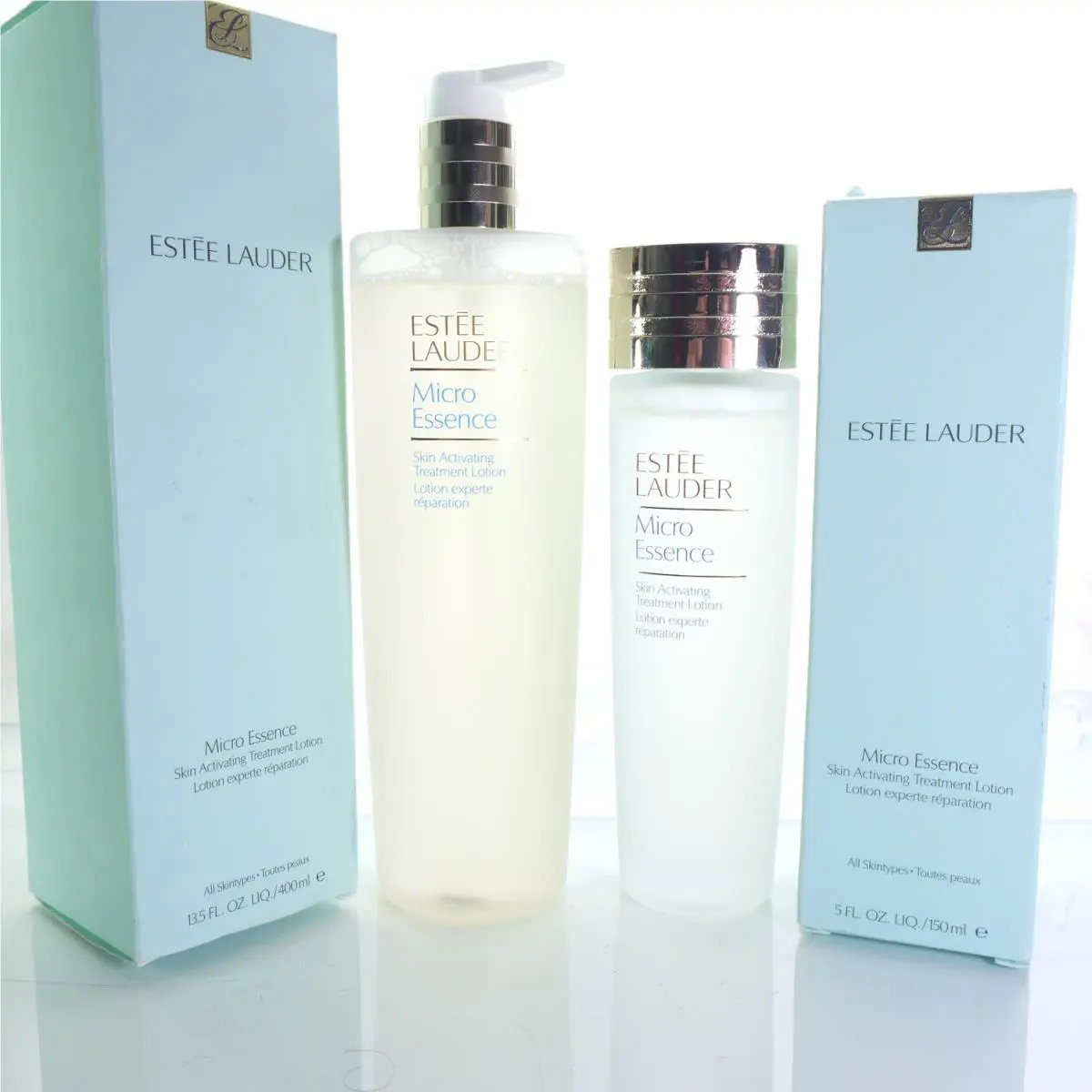 Estee Lauder Micro Essence Skin Activating Treatment Lotion 13.5oz + 5oz. Read