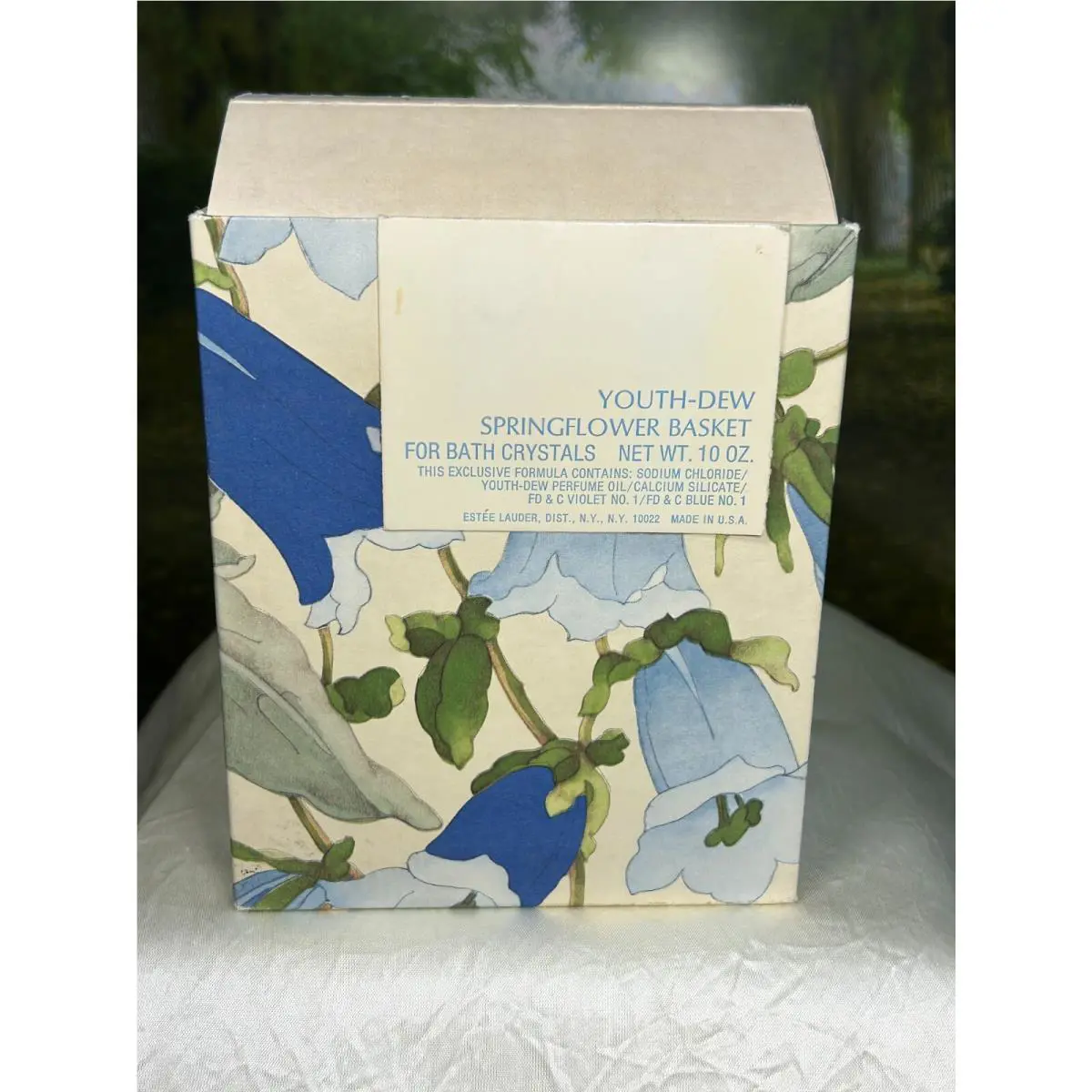Estee Lauder Youth-dew Springflower Basket For Bath Crystals 10 0Z W/ Box