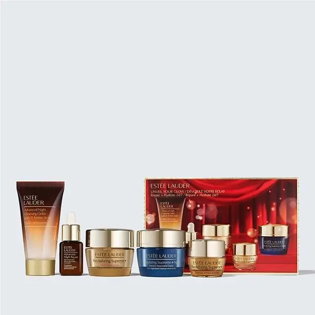 Estee Lauder 5-Pc Unveil Your Glow Skin Care Starter Set Repair + Hydrate 24/7