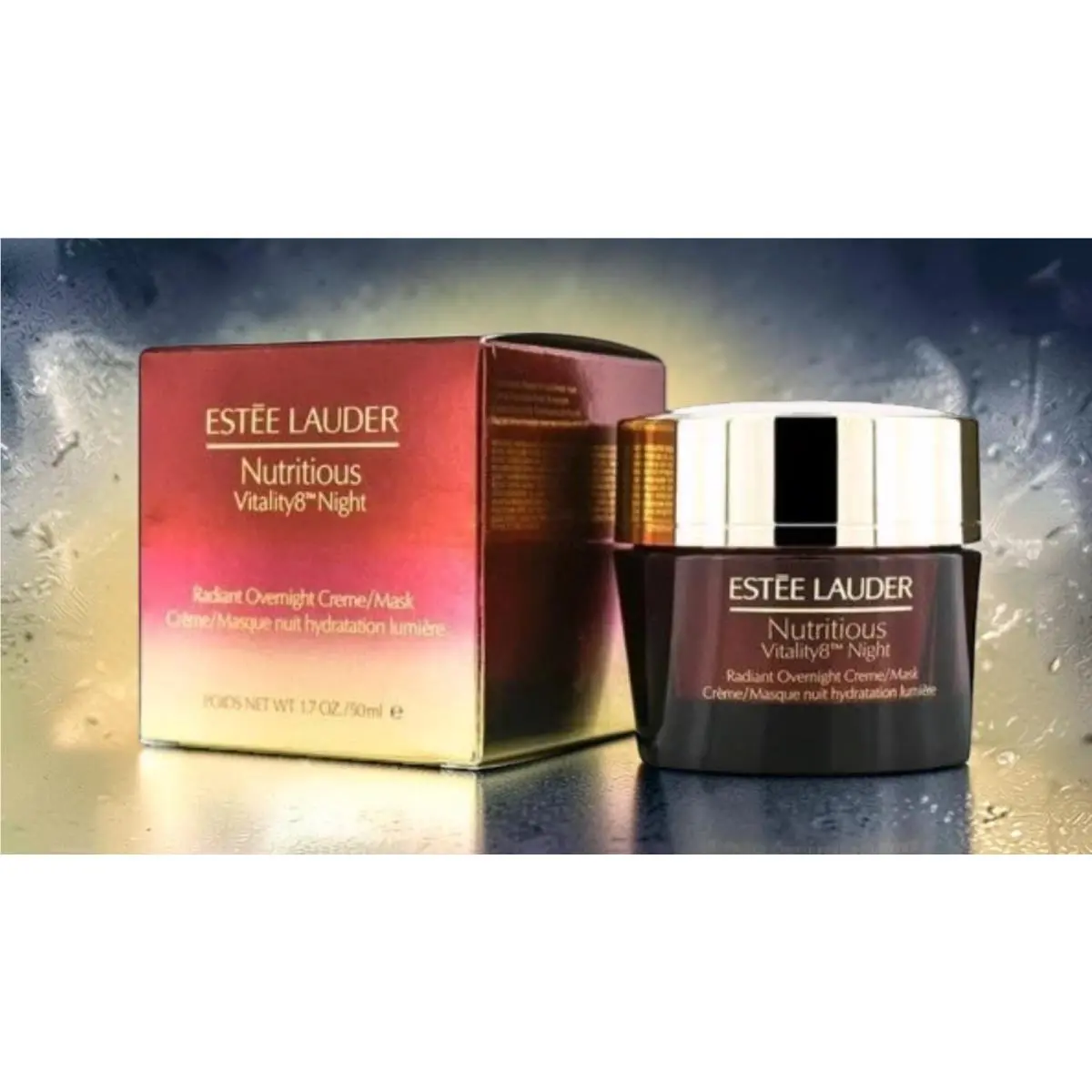 Estee Lauder Nutritious VITALITY8 Night Radiant Overnight Creme Mask 1.7 oz