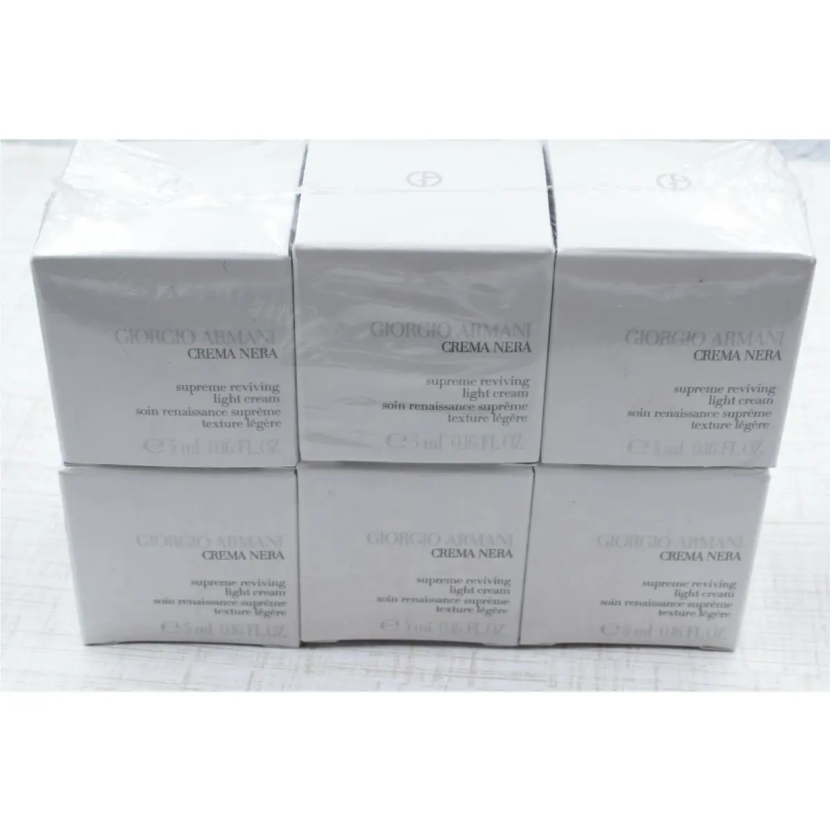 Giorgio Armani Crema Nera Supreme Reviving Light Cream 5 ml / 0.16 oz X 6