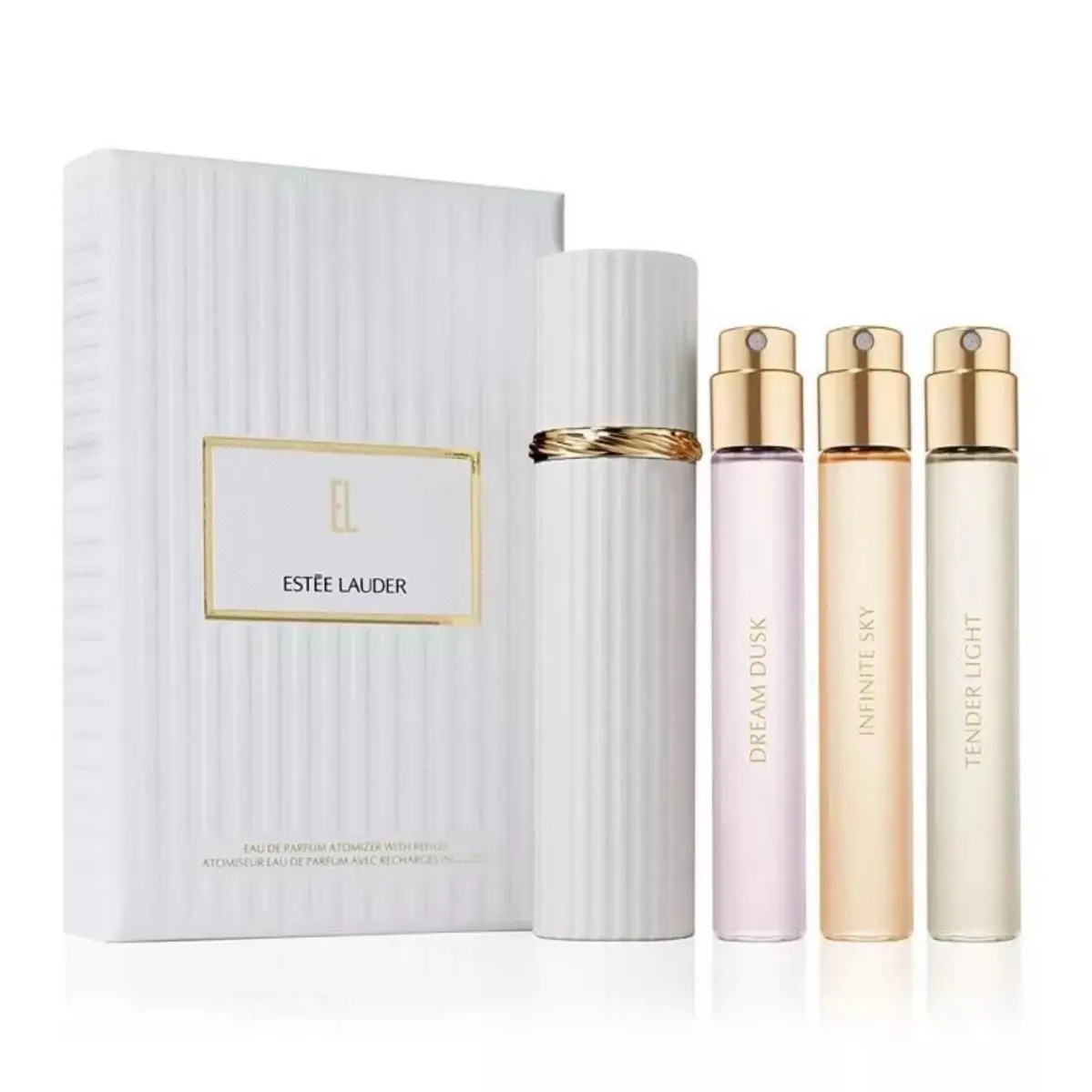 Estee Lauder Luxury Collection Atomizer Case with 3 Travel Size Sprays
