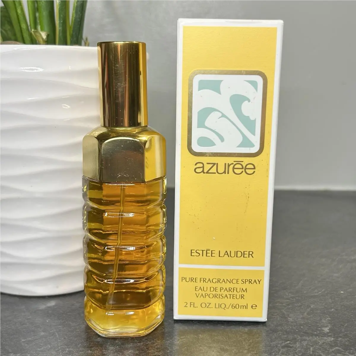 Estee Lauder Azuree Eau De Parfum Pure Fragrance Spray 2 oz Vintage