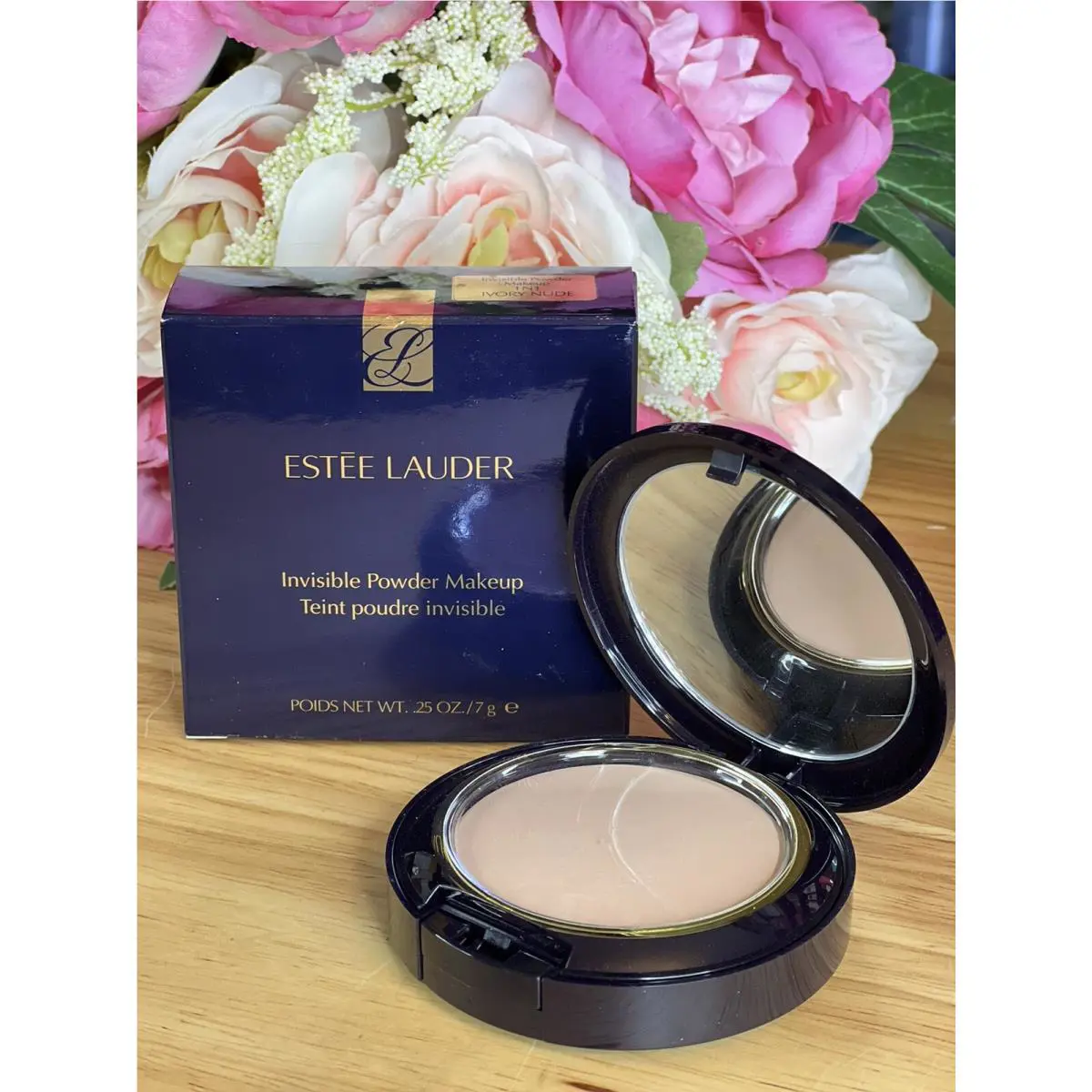 Estee Lauder Invisible Powder Makeup 1N1 Ivory .25 Oz. Full Size