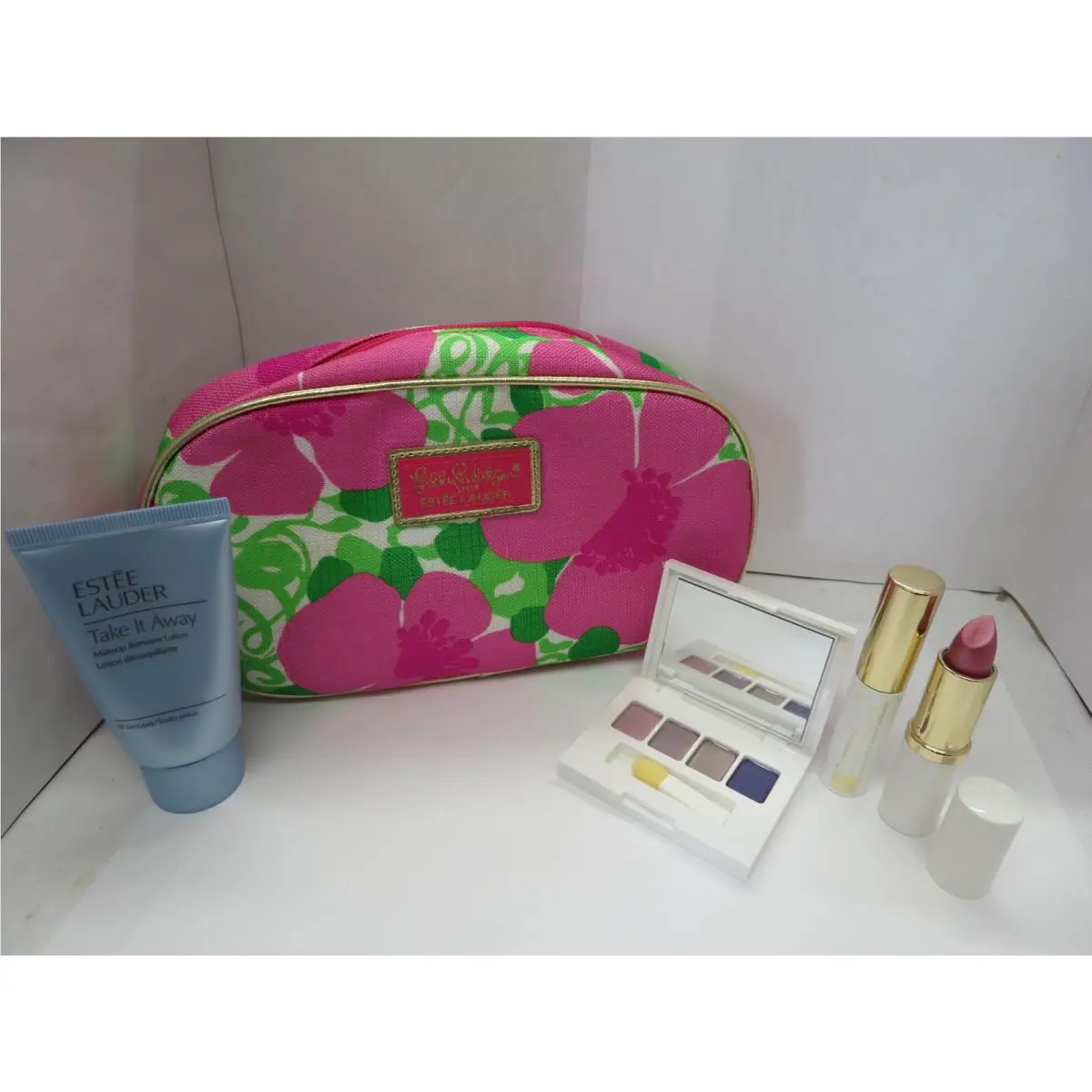 Lilly Pulitzer Estee Lauder 5 Pcs Sample Trv. Skincare/makeup Gift Set