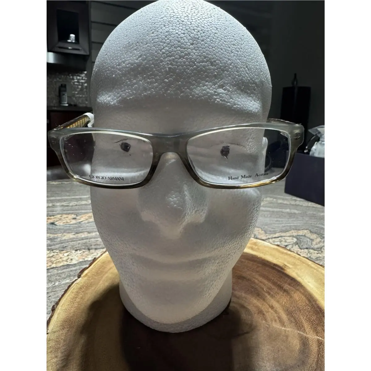 Giorgio Armani GA883 O88 Brown Azure Plastic Eyeglasses Frame 54-16