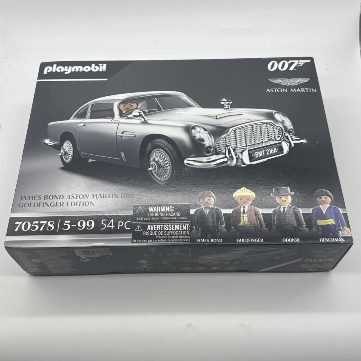 Playmobil James Bond Aston Martin DB5 Goldfinger 1964 Model Toy 70578