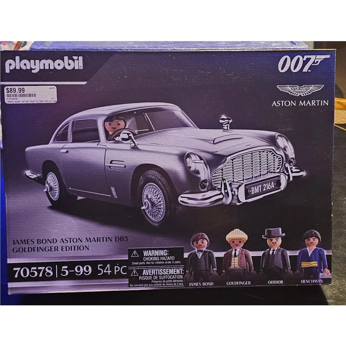 Playmobil James Bond Aston Martin DB5 Goldfinger 1964 Model Toy 70578 Nrfb