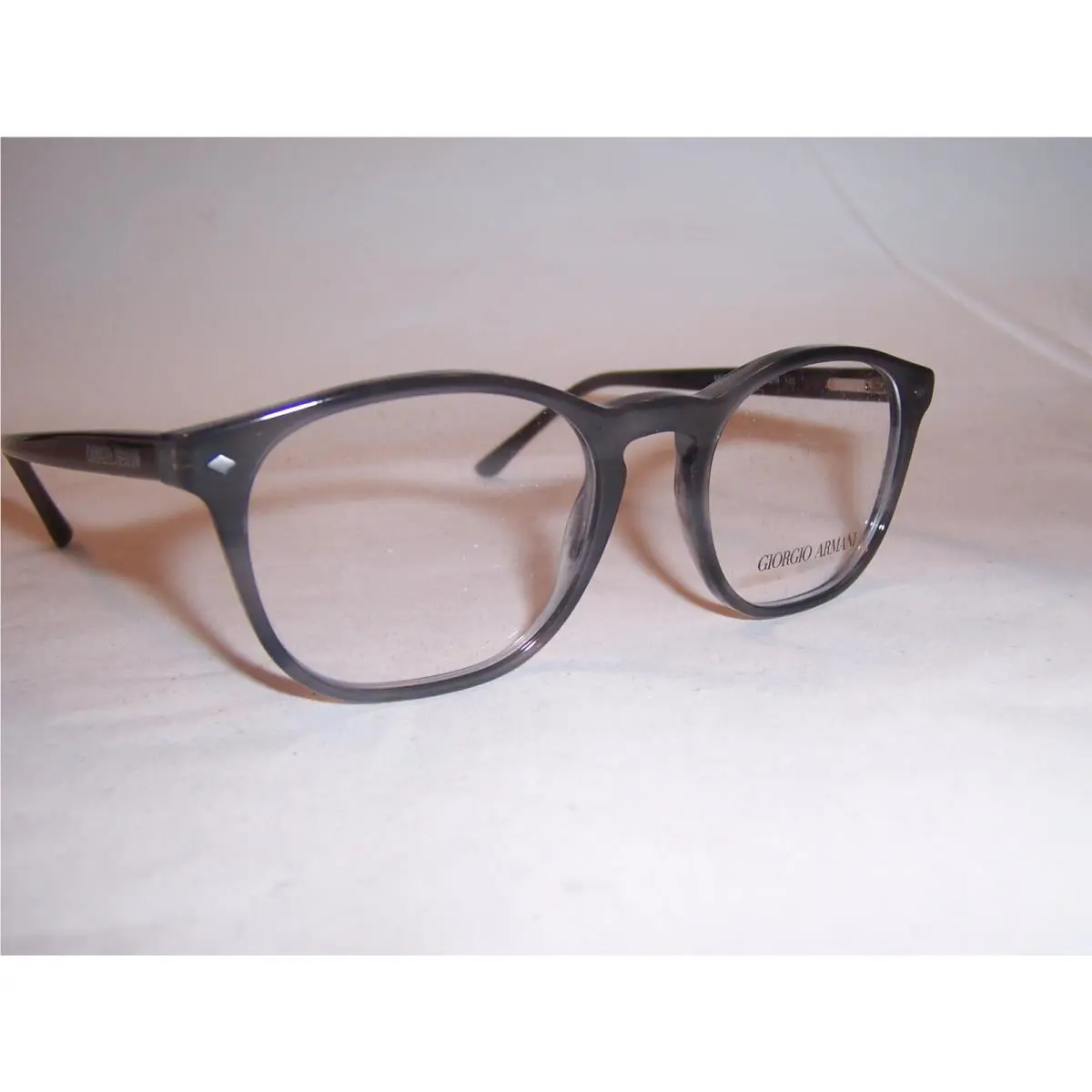 Giorgio Armani Eyeglasses AR 7074 5877 Striped Grey Havana 50mm RX