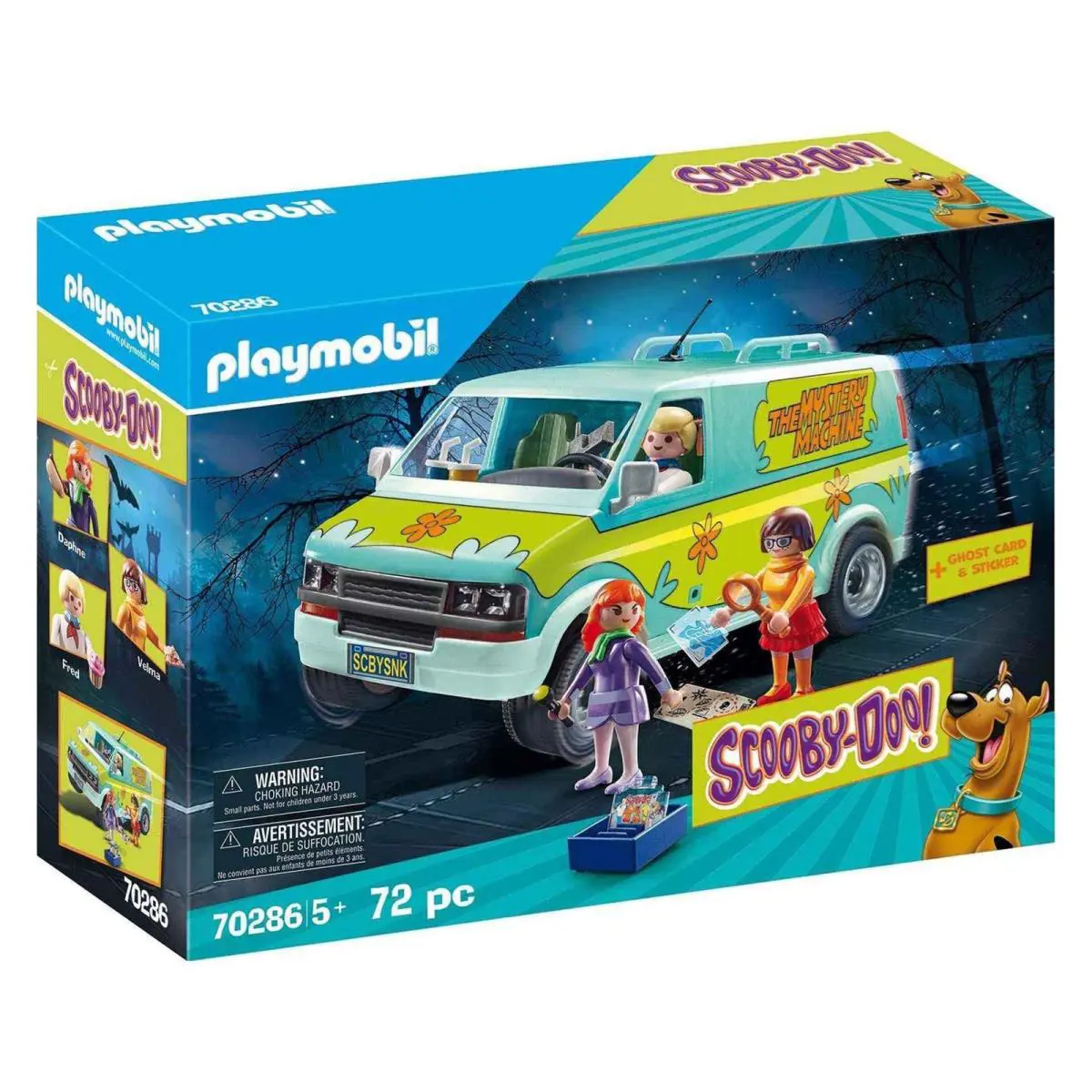 Playmobil Scooby Doo Mystery Machine Set with Fred Daphne Velma Accessories