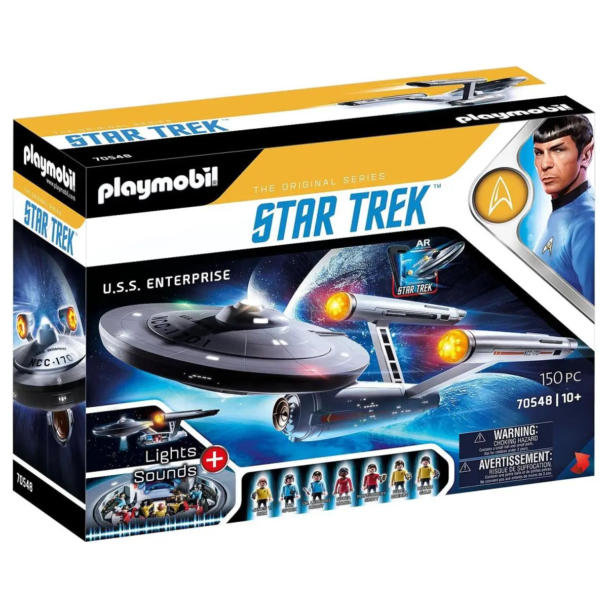 Playmobil Star Trek 70548 U.s.s. Enterprise NCC-1701 with AR App Light Effects
