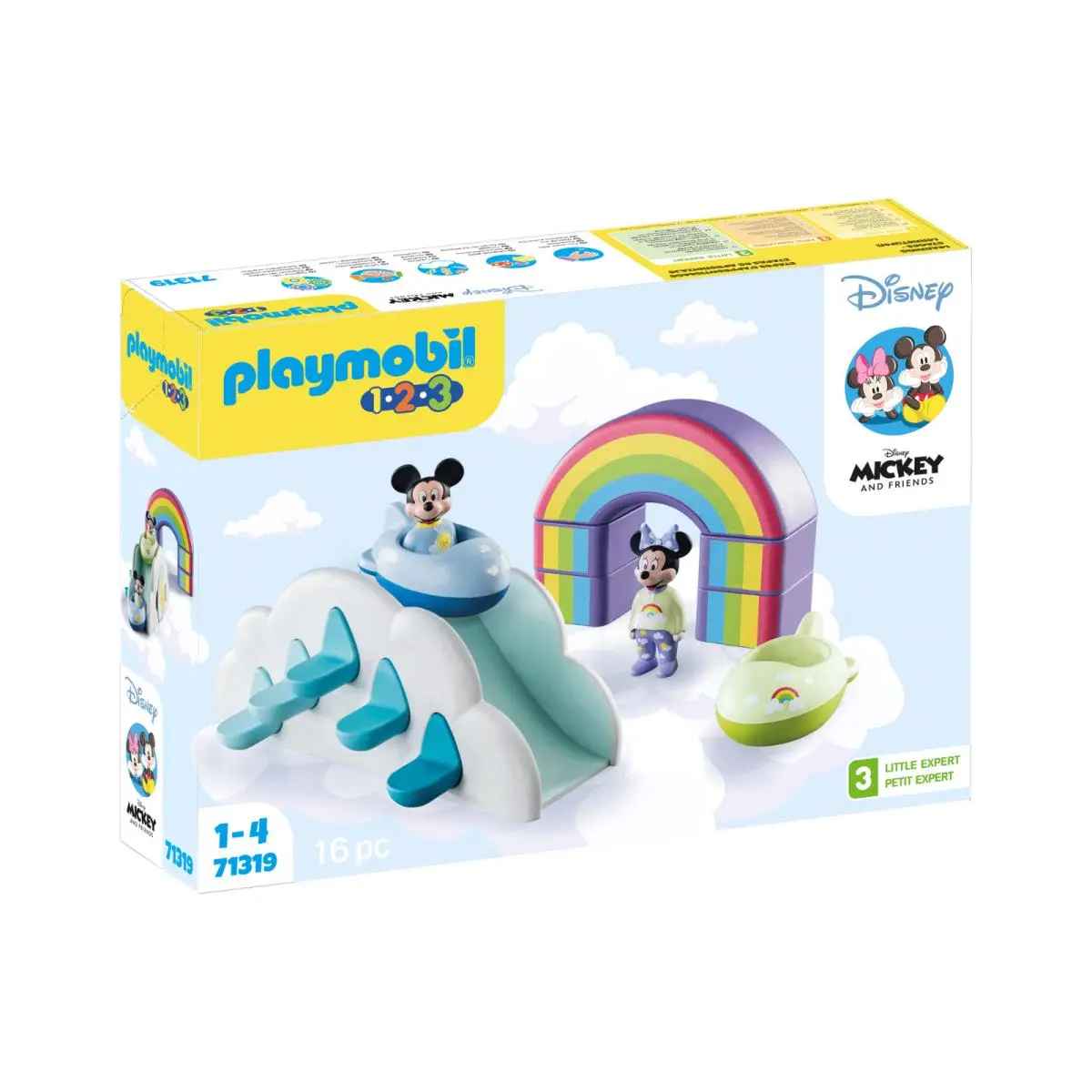 Playmobil 1 2 3 Disney: Mickey`s Minnie`s Cloud Home 71319 Mib/new