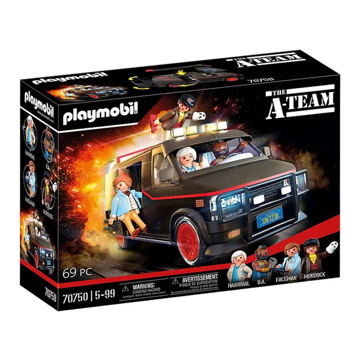 Playmobil A Team Van Set with Hannibal B.a. Face Murdock 15.2X11.2