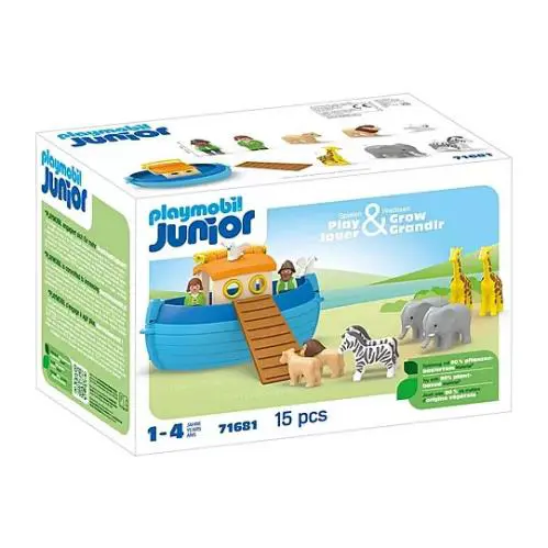 Playmobil Junior 71681 Take Along Noah`s Ark Mib/new