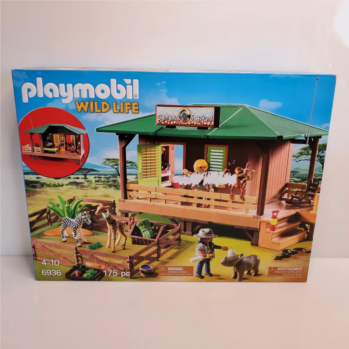 Playmobil 6936 Wild Life Oambati Ranger Station Germany Htf