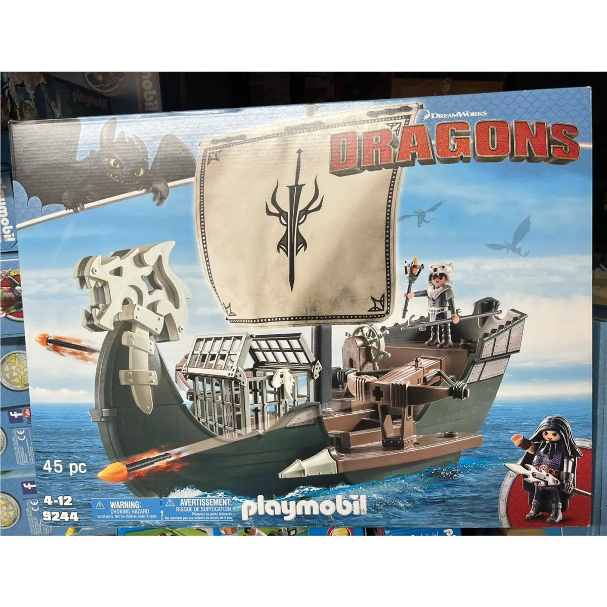 Playmobil 9244 Dragons How to Train Your Dragon Drago`s Ship Floats