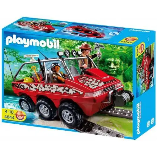 Playmobil 4844 Treasure Hunters Amphibious Vehicle Truck Dune Buggy