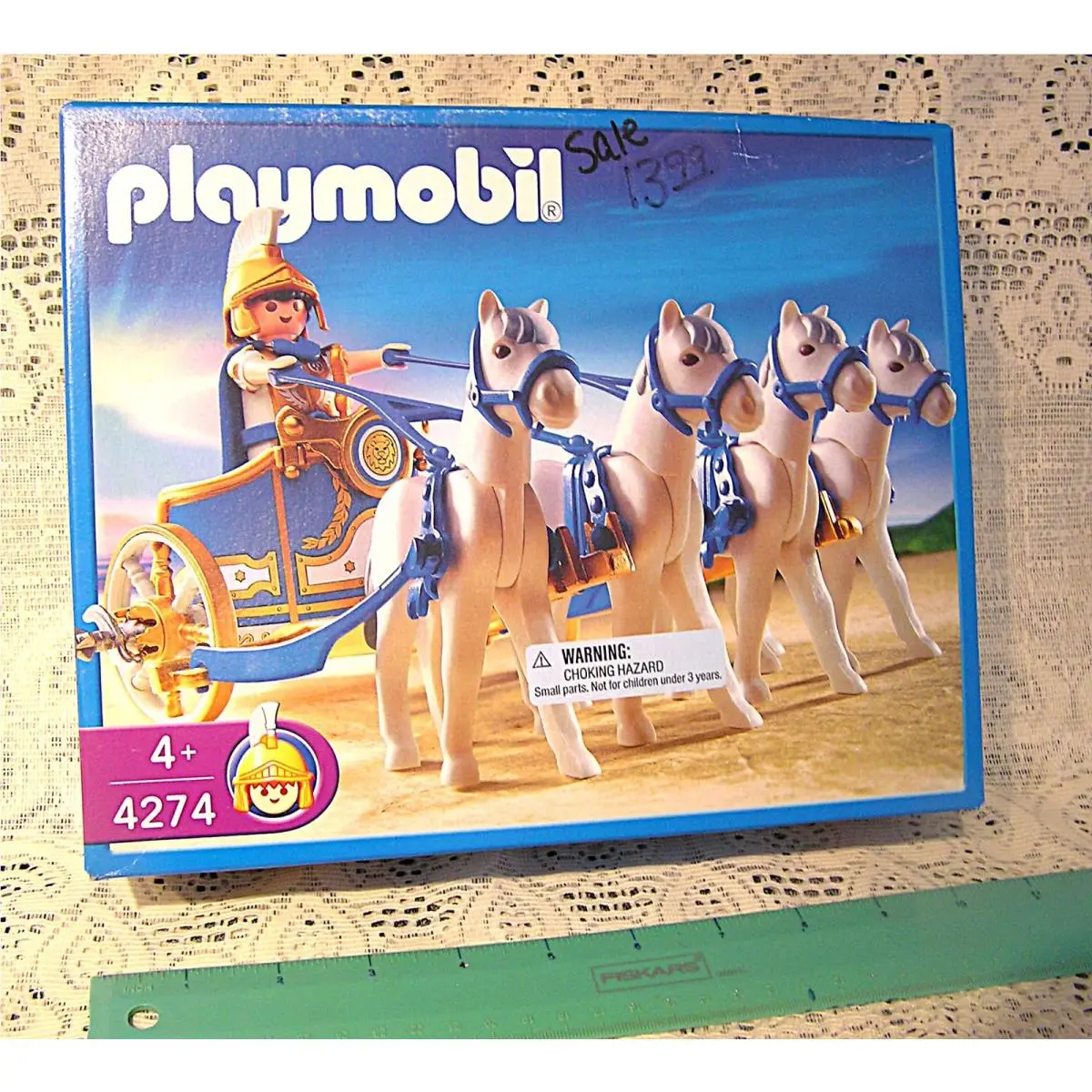 Playmobil 4274 Roman Chariot with 4 White Horses - - From 2005