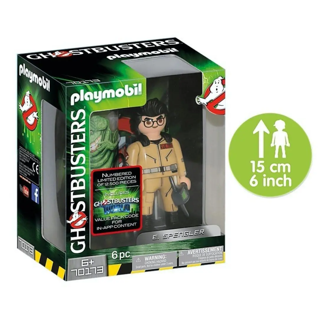 Playmobil 70173 Ghostbusters: Collectible Figurine E. Spengler 6 Pcs