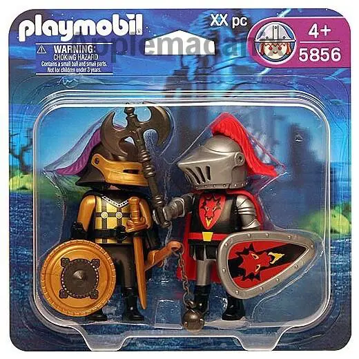 Playmobil 5856 Helmet Knights Duo-pack Red Dragon Knights Armor Duel Dual