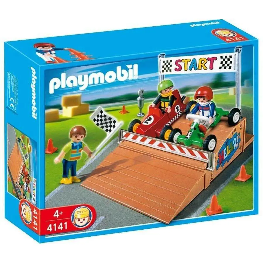 Playmobil 4141 Go-cart Race Compact Set Race Cars Gokart Gocart Soapbox Cars