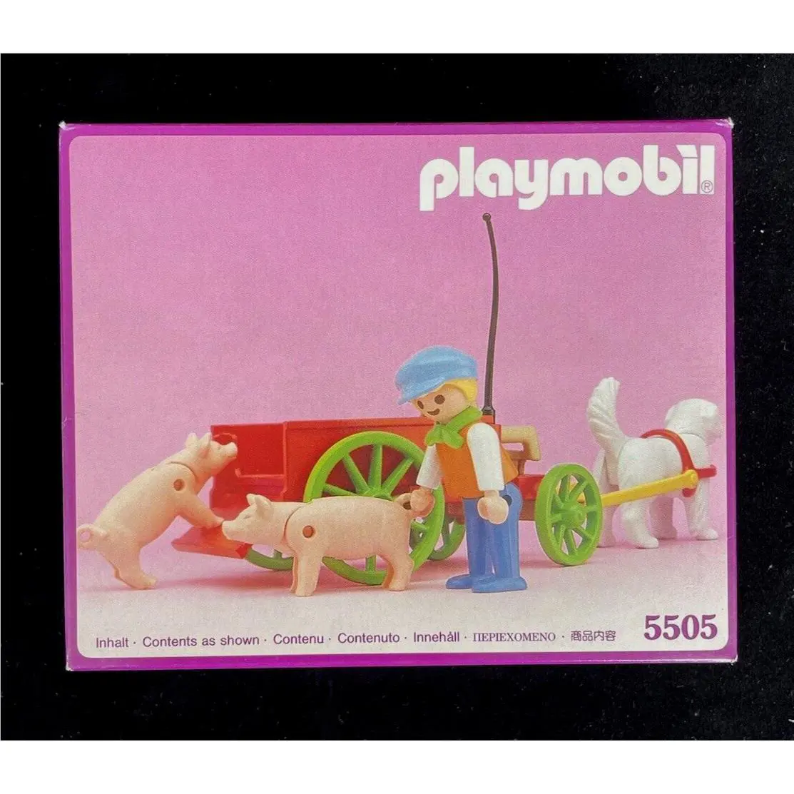 Playmobil 5505 Victorian Farm Child and Cart Nisb 1990
