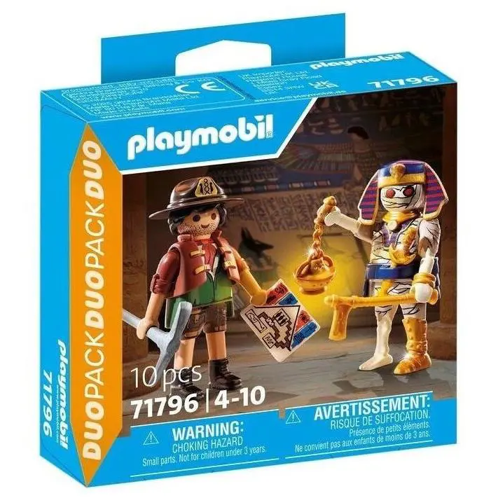 Playmobil 71796 Duopack Treasure Hunter and Mummy 10 Pcs Toy Building Kit