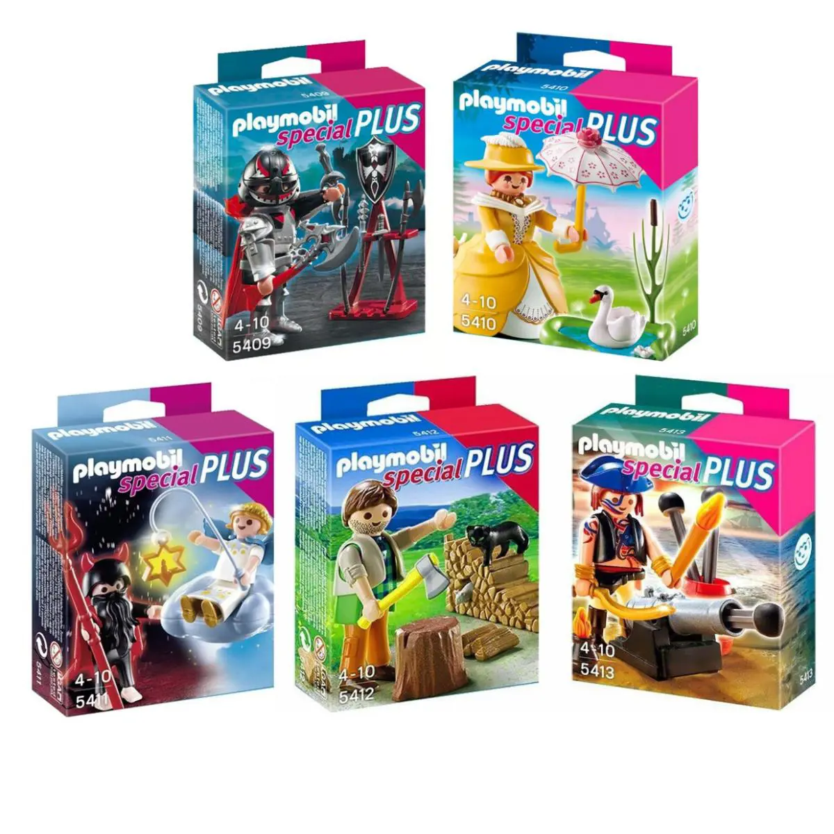 Playmobil 5409 5410 5411 5412 5413 Special Plus Pirate Victorian Lady Lumberjack