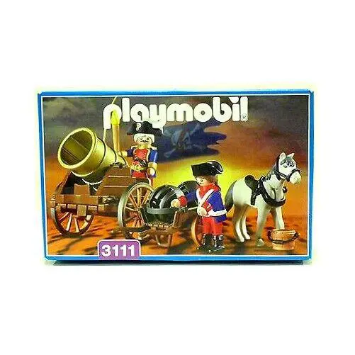 Playmobil 3111 Royal Artillery Cannon Soldiers Horse British Soldier