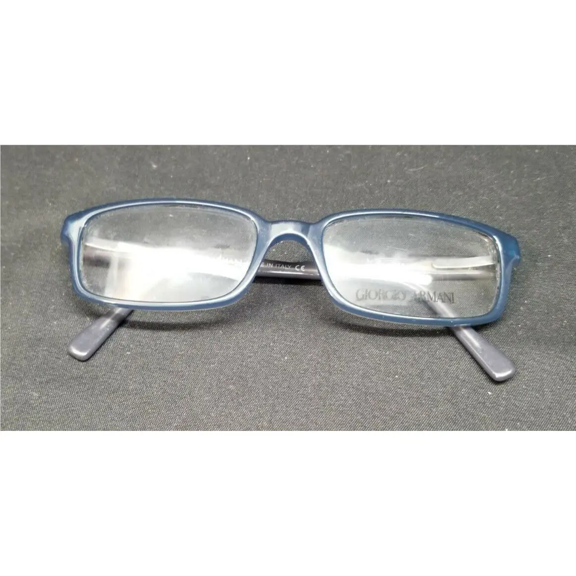 Giorgio Armani 2029 518 Blue Rectangle Eyeglass Frame Italy 51-17-135