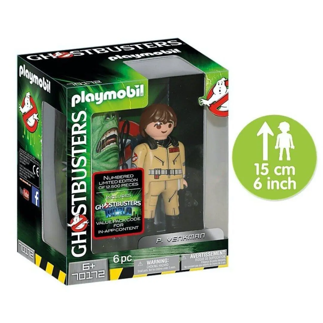 Playmobil 70172 Ghostbusters: Collectible Figurine P. Venkman 6 Inch