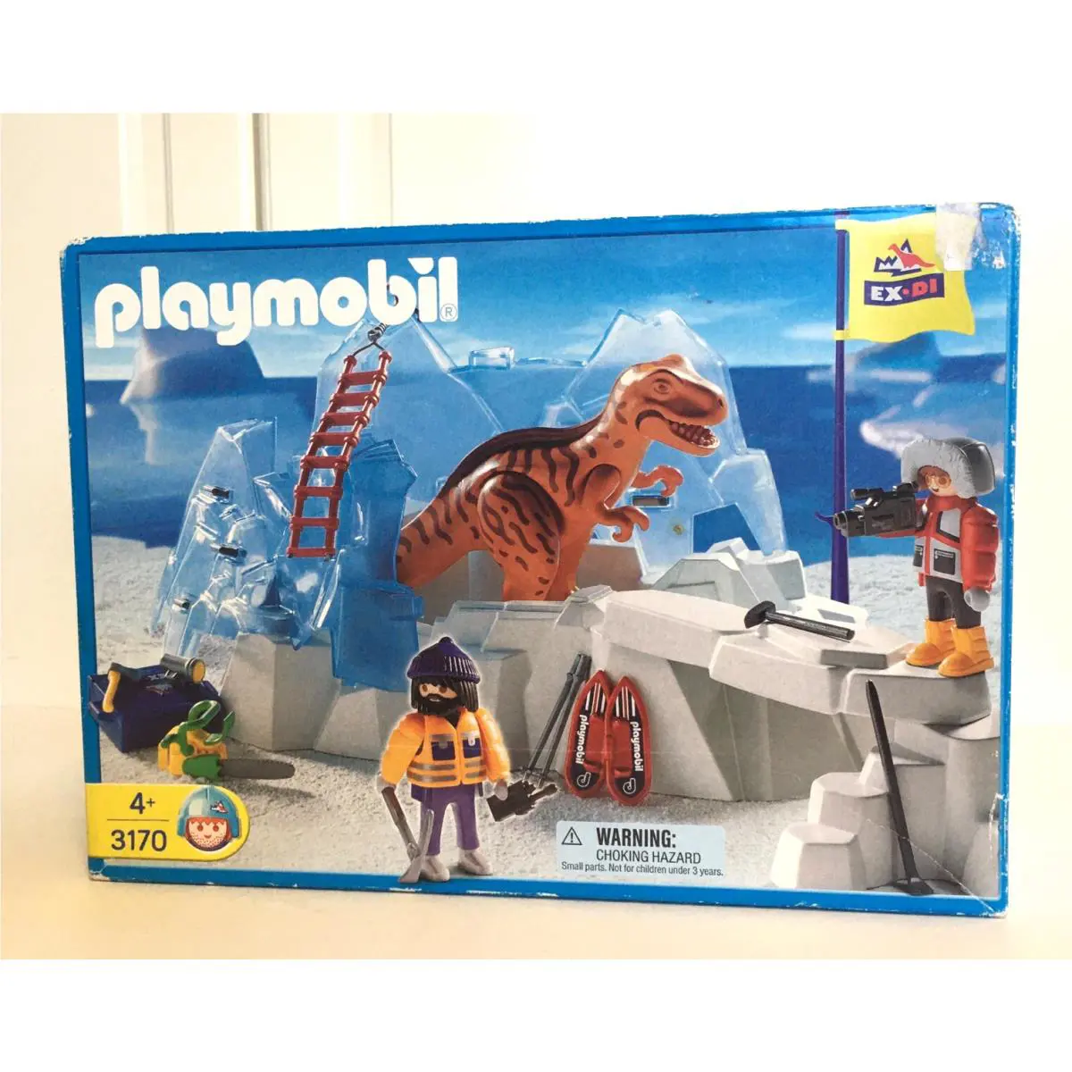 Playmobil 3170 Dinosaur T Rex Discovery Team Expedition Ice Explorer 2003