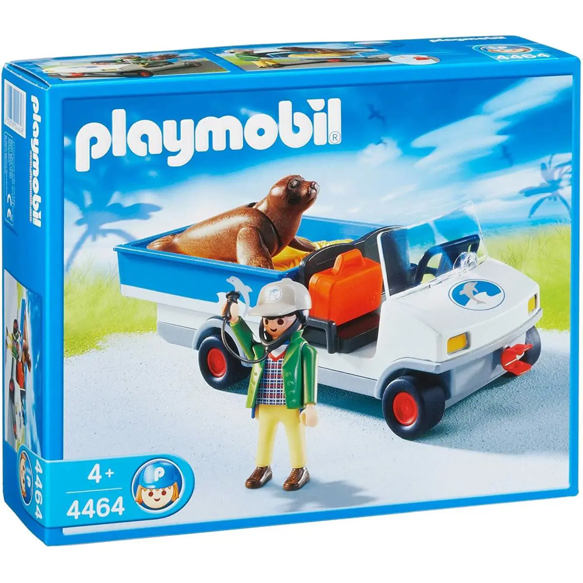 Playmobil 4464 Zookeeper Caddy Zoo Cart Seal Animals Vet