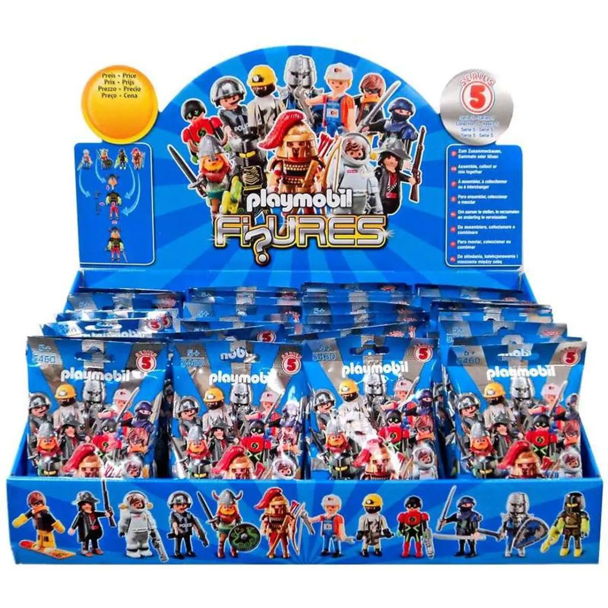 48 Packs Playmobil 5460 Series 5 Boys Mystery Figures Case of Fi Ures Box