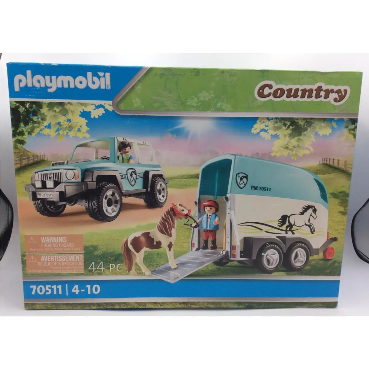 Playmobil Country Jeep/suv with Pony Trailer 70511 New/sealed